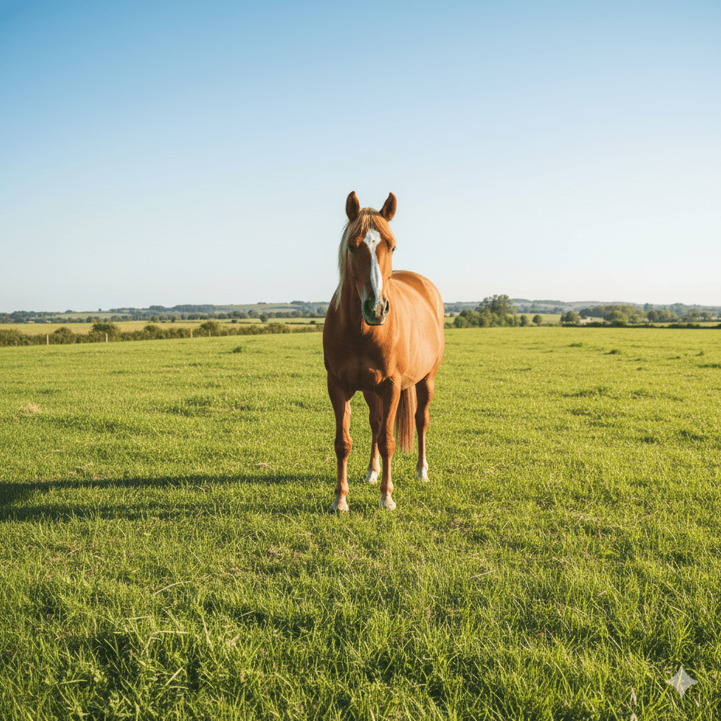 Horse being analyzed by AI